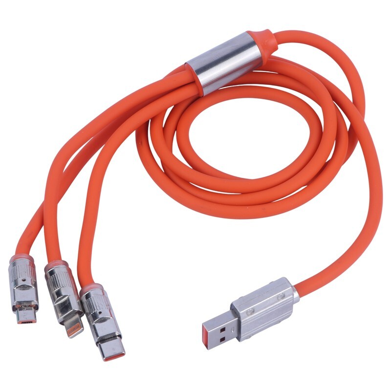 کابل سه سر فست شارژ 120 وات S-219 طول 1.2 متر