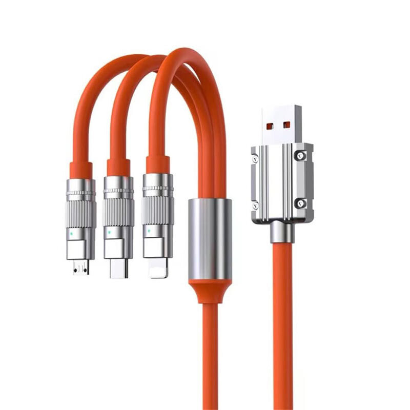 کابل سه سر فست شارژ 120 وات S-219 طول 1.2 متر