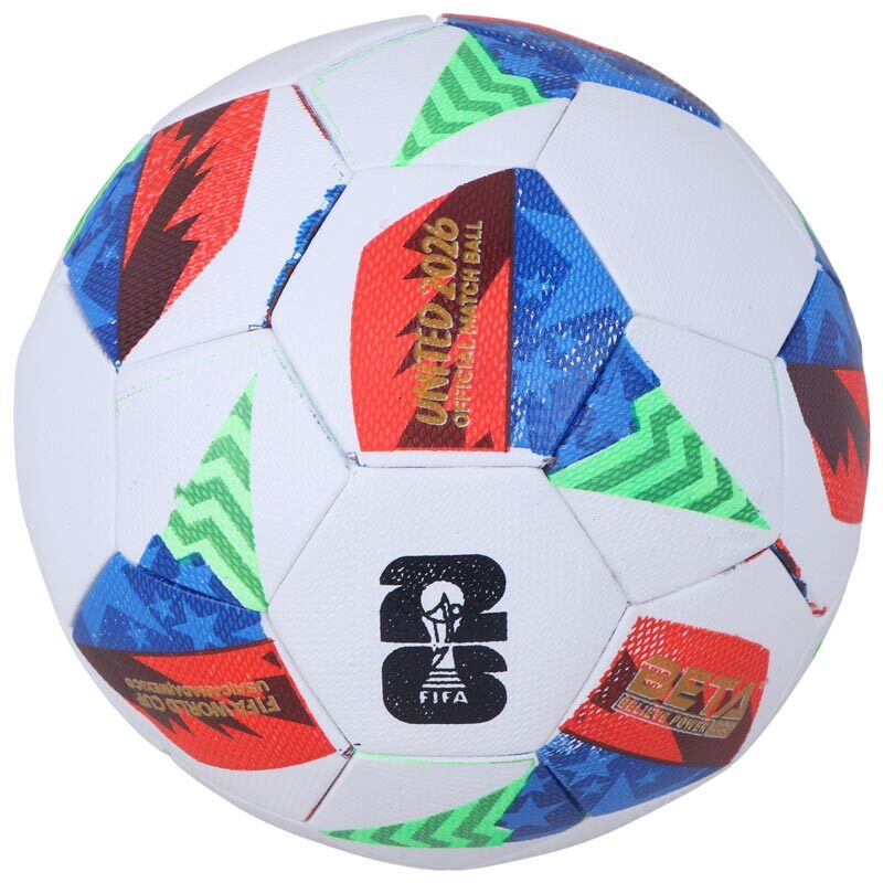 توپ فوتبال لاستیکی Beta United 2026 سایز 1