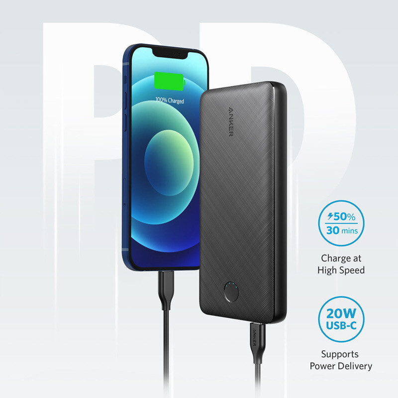 پاور بانک فست شارژ انکر PowerCore Metro Essential A1287 PD 20W ظرفیت 20000 میلی آمپر ساعت