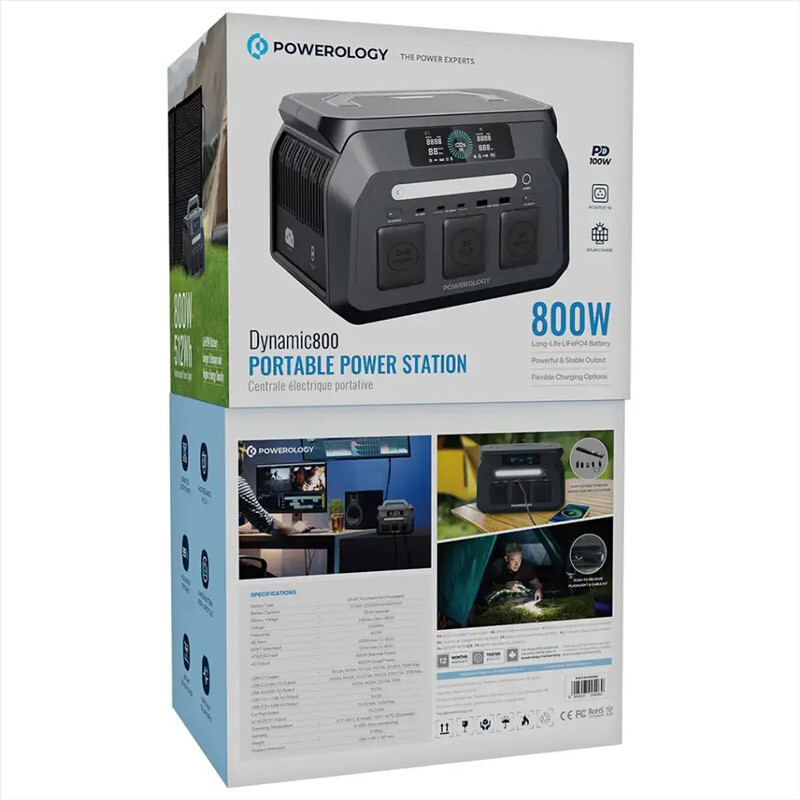 پاور استیشن پاورولوژی PWP800WBK 800W ظرفیت 20000 میلی آمپر ساعت