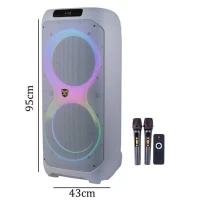 اسپیکر چمدانی بلوتوثی اپی مکس Epimax-172 + میکروفون و ریموت کنترل