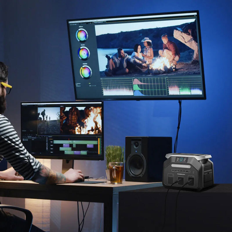 پاور استیشن پاورولوژی PWP1800WBk 1800W ظرفیت 20000 میلی آمپر ساعت