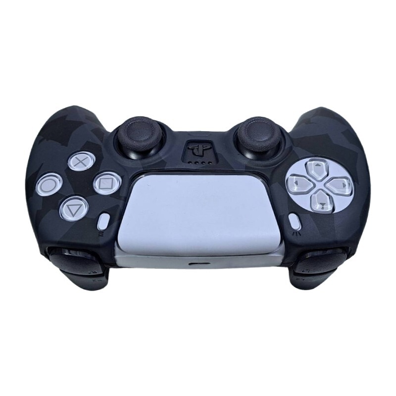 روکش دسته بازی PS5 طرح چریکی مشکی طوسی کد 6