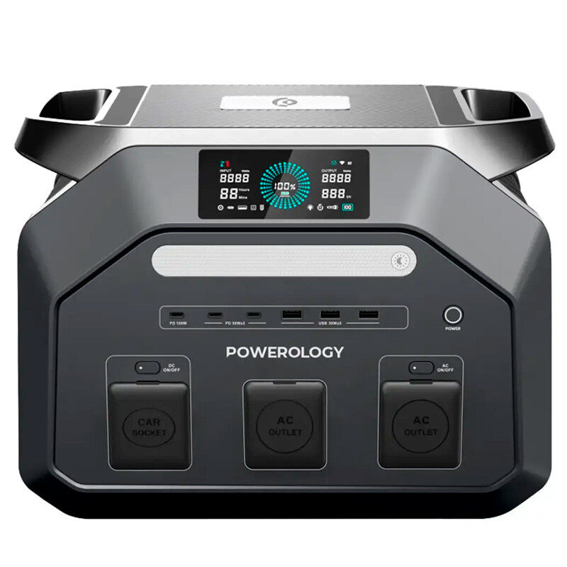 پاور استیشن پاورولوژی PWP1800WBk 1800W ظرفیت 20000 میلی آمپر ساعت