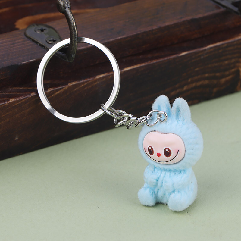 جاکلیدی مخملی طرح لبوبو نشسته کد 2