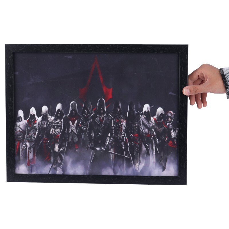 تابلو شاسی طرح Assassins Creed Unity سایز 33*43 سانتی متر