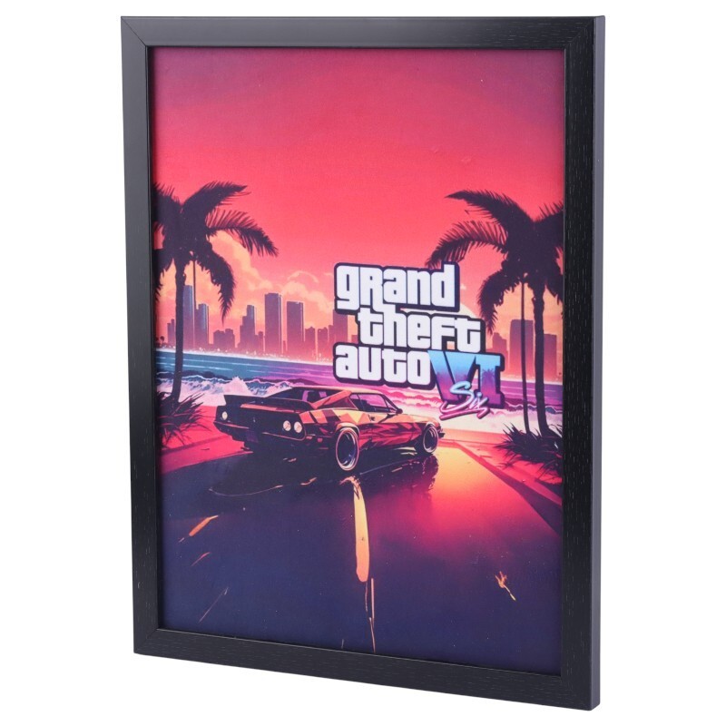 تابلو شاسی طرح Grand Theft Auto VI سایز 33*43 سانتی متر