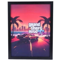 تابلو شاسی طرح Grand Theft Auto VI سایز 33*43 سانتی متر