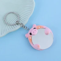 جاکلیدی آینه دار طرح خوک