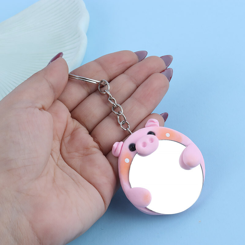 جاکلیدی آینه دار طرح خوک