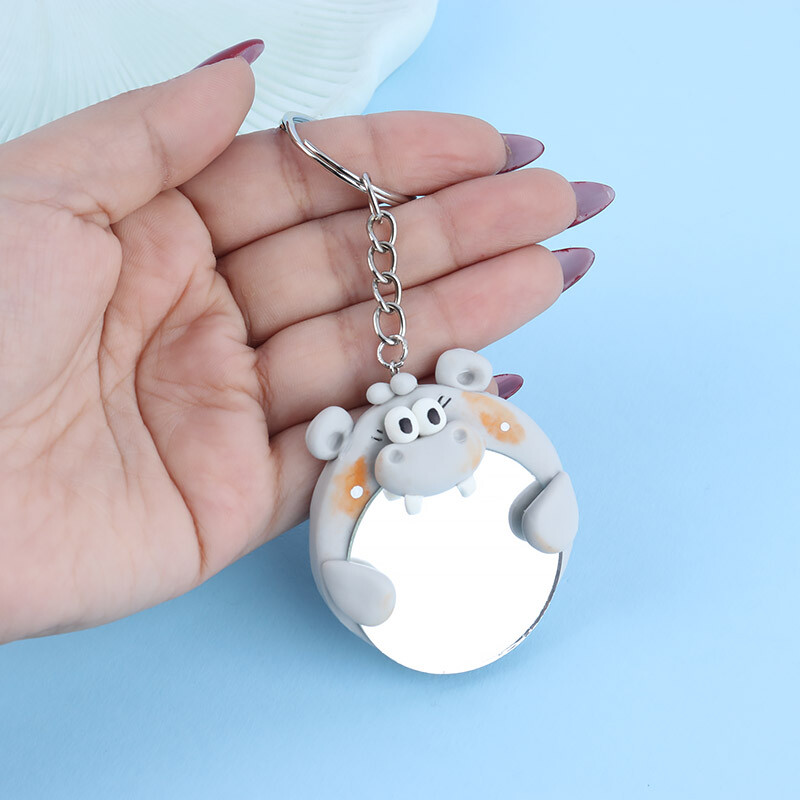 جاکلیدی آینه دار طرح اسب آبی