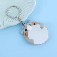 جاکلیدی آینه دار طرح گربه