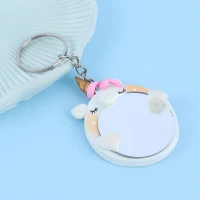 جاکلیدی آینه دار طرح اسب تک شاخ