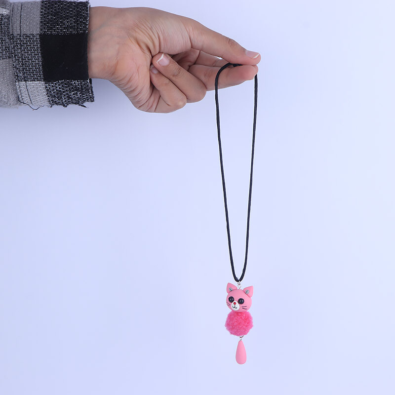 آویز ماشین طرح گربه سرخابی