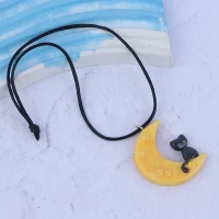 آویز ماشین طرح گربه و ماه