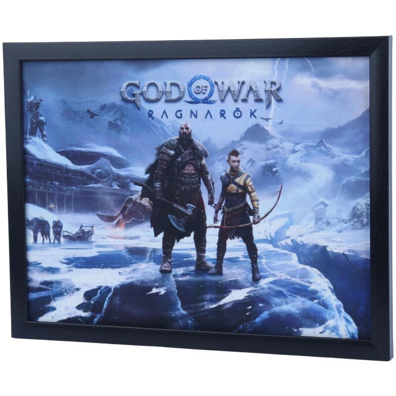 تابلو شاسی طرح God of War Ragnarok سایز 33*43 سانتی متر