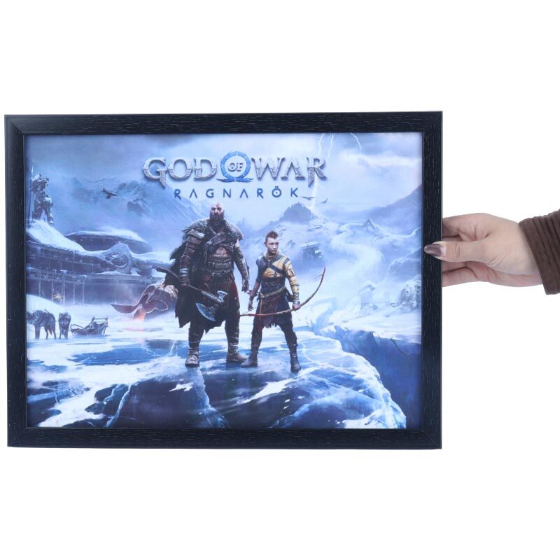 تابلو شاسی طرح God of War Ragnarok سایز 33*43 سانتی متر
