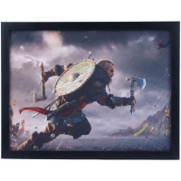تابلو شاسی طرح Assassins Creed Valhalla سایز 33*43 سانتی متر