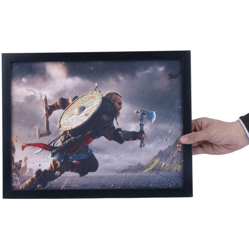 تابلو شاسی طرح Assassins Creed Valhalla سایز 33*43 سانتی متر
