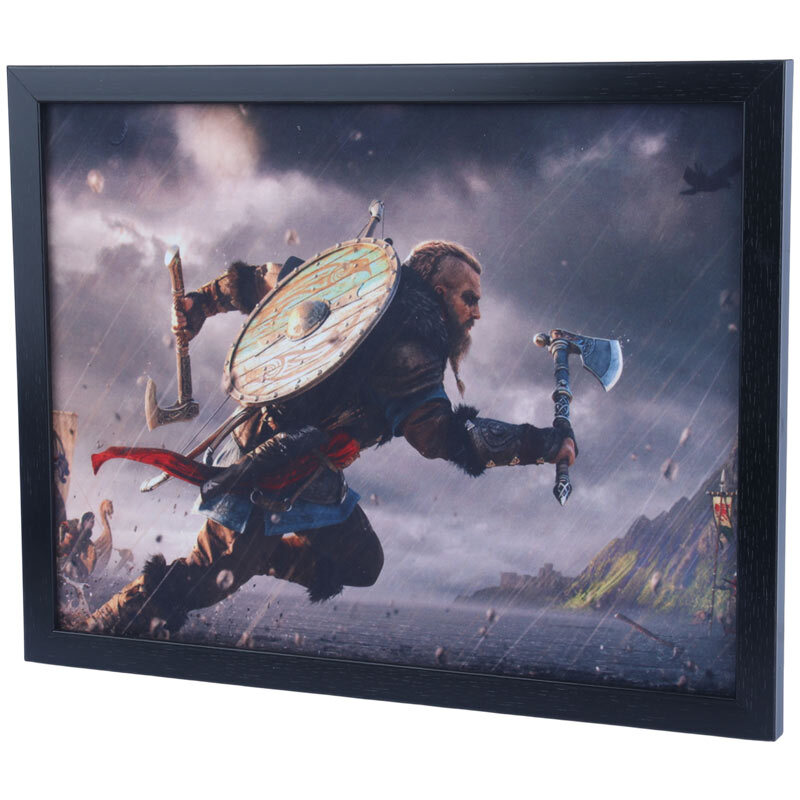 تابلو شاسی طرح Assassins Creed Valhalla سایز 33*43 سانتی متر