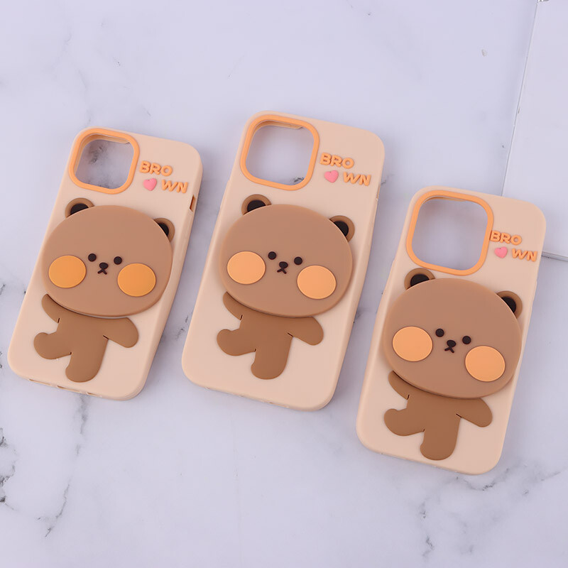 قاب طرح خرس آینه دار