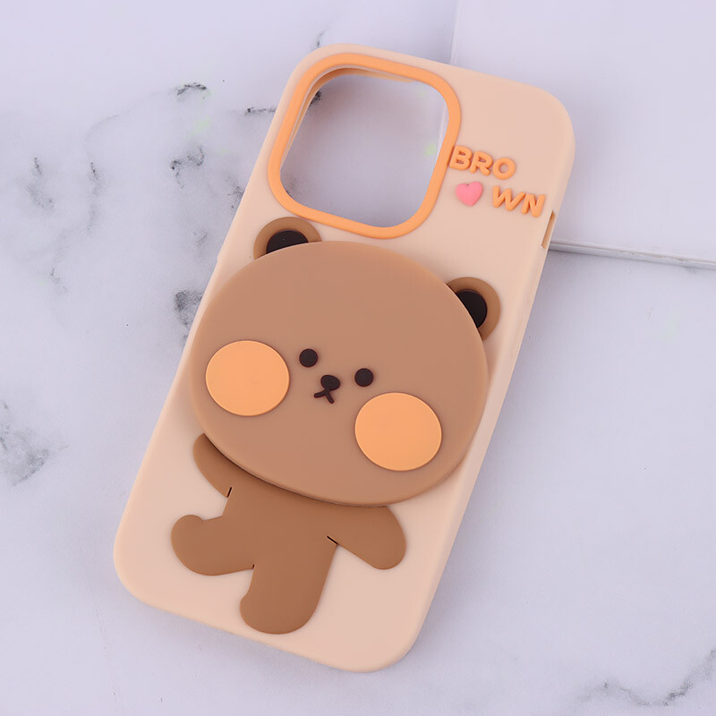 قاب طرح خرس آینه دار