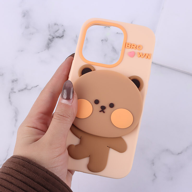 قاب طرح خرس آینه دار