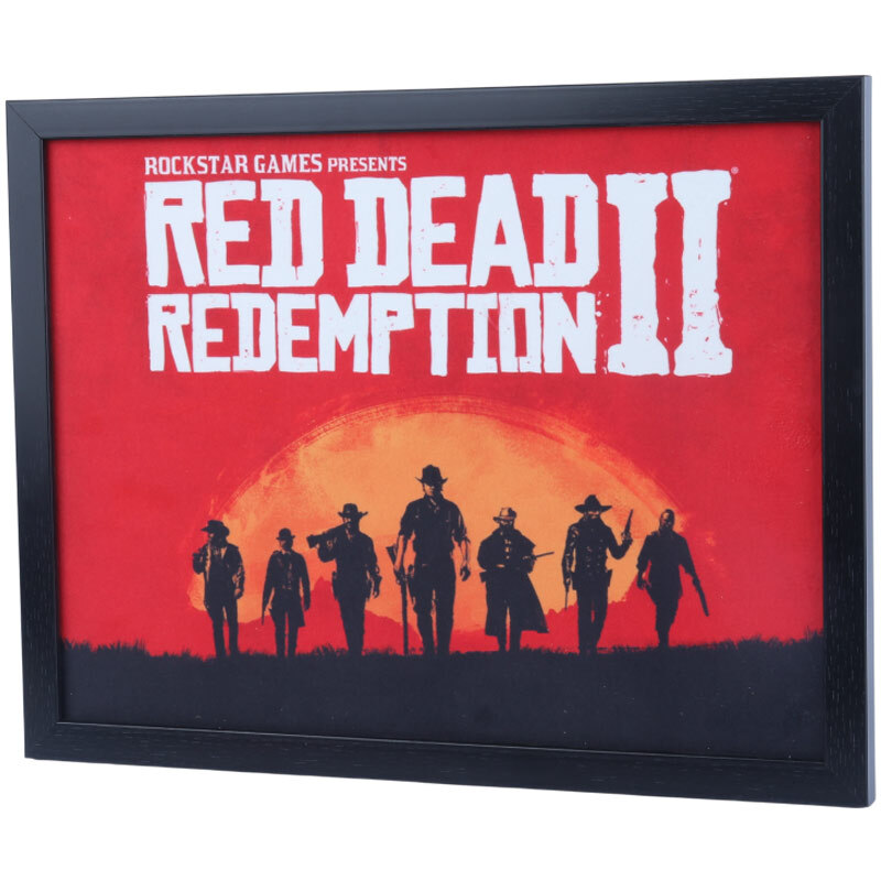 تابلو شاسی طرح Red Dead Redemption 2 سایز 33*43 سانتی متر کد 3