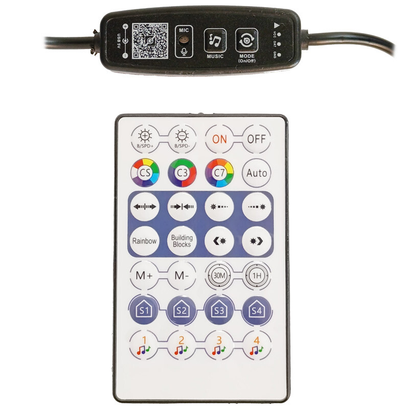 نور ثابت ایستاده RGB APP طول 1.25 متر