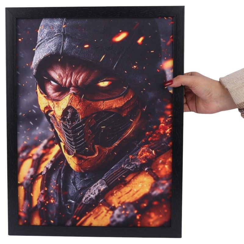 تابلو شاسی طرح Mortal Kombat سایز 33*43 سانتی متر
