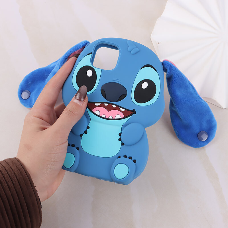 قاب استیچ گوش دار مخملی