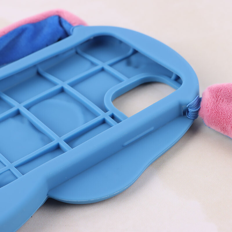 قاب استیچ گوش دار مخملی