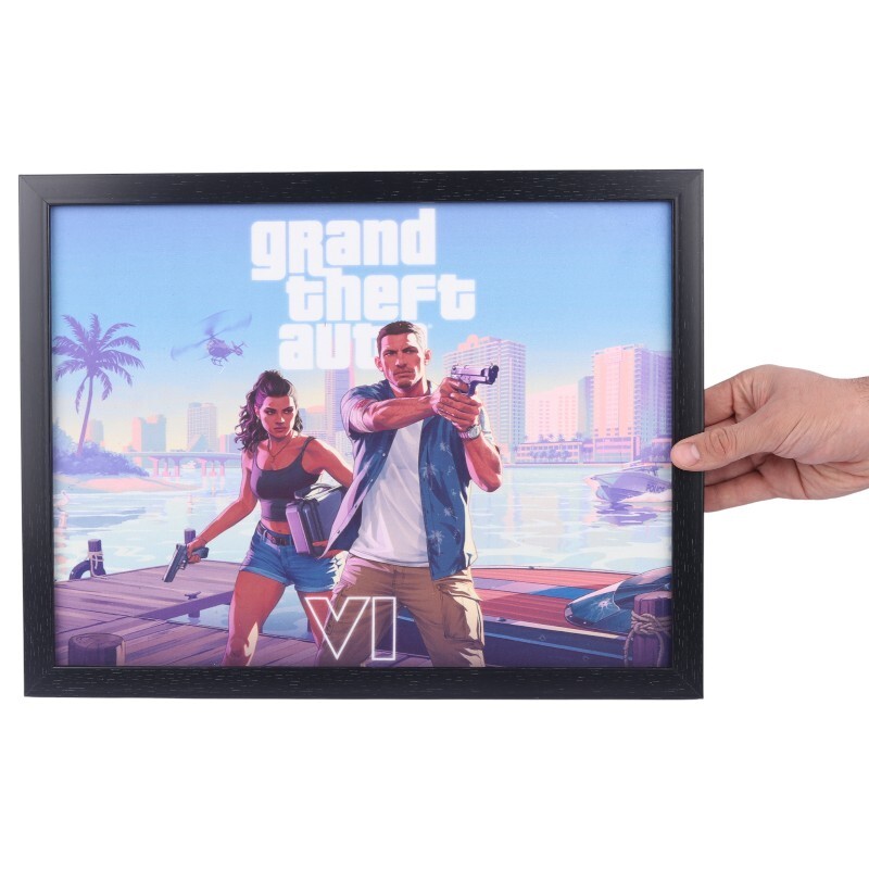 تابلو شاسی طرح GTA VI سایز 33*43 سانتی متر کد 2