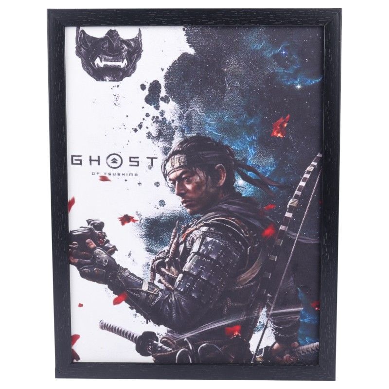 تابلو شاسی طرح Ghost of Tsushima سایز 33*43 سانتی متر کد 2