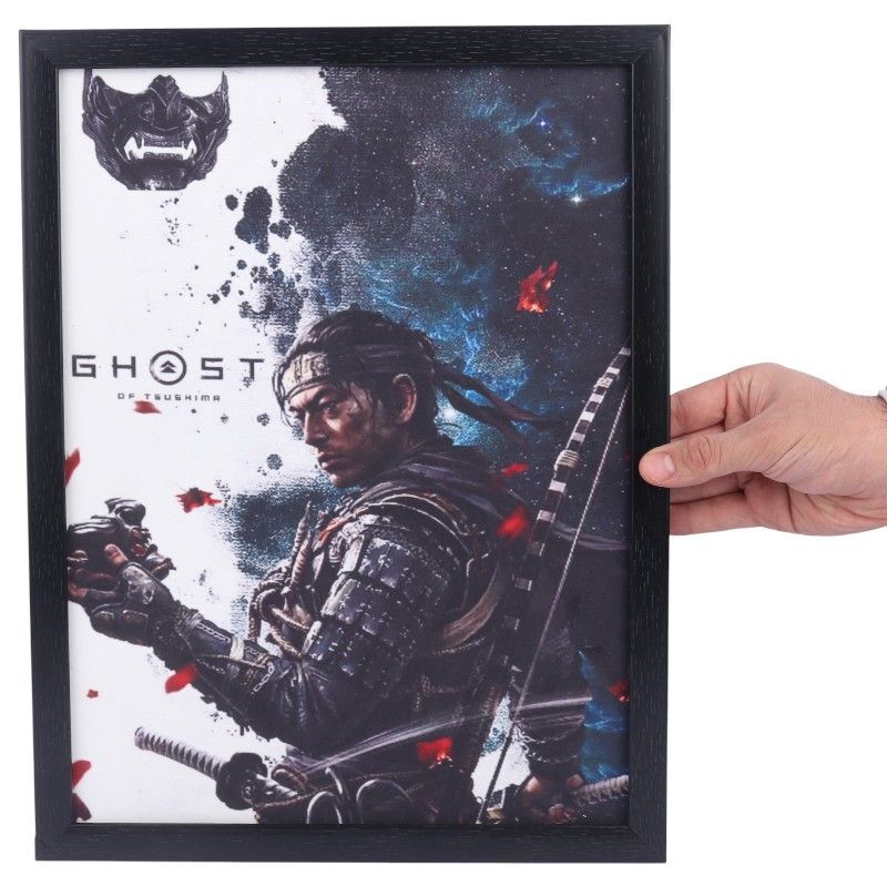 تابلو شاسی طرح Ghost of Tsushima سایز 33*43 سانتی متر کد 2