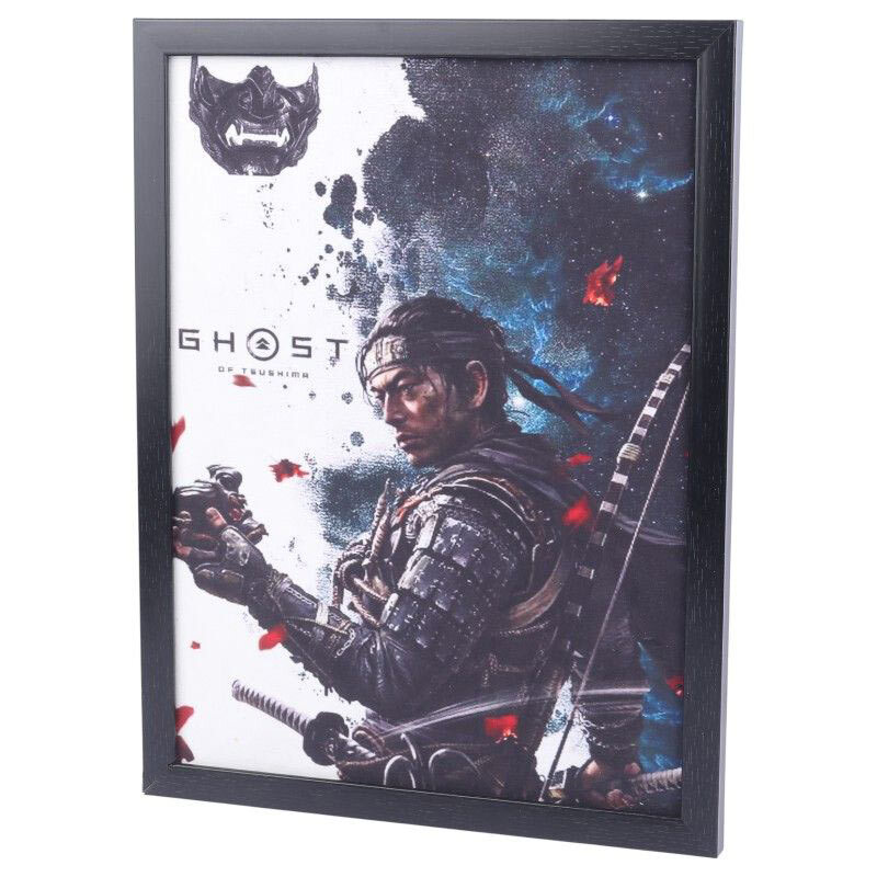 تابلو شاسی طرح Ghost of Tsushima سایز 33*43 سانتی متر کد 2