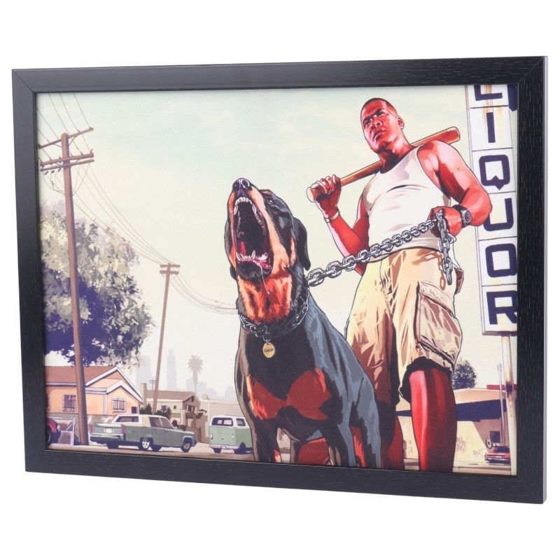 تابلو شاسی طرح GTA V سایز 33*43 سانتی متر