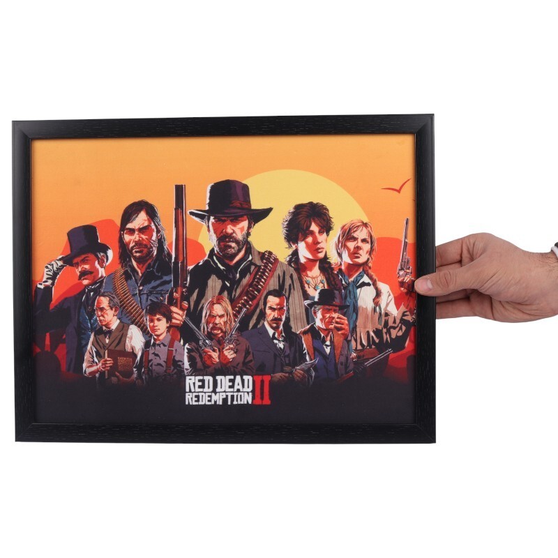 تابلو شاسی طرح Red Dead Redemption 2 سایز 33*43 سانتی متر کد 2