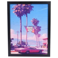 تابلو شاسی طرح Grand Theft Auto VI سایز 33*43 سانتی متر کد 2