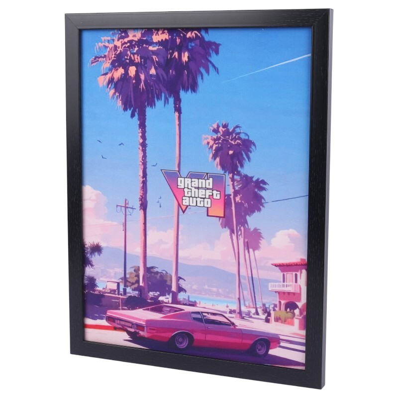 تابلو شاسی طرح Grand Theft Auto VI سایز 33*43 سانتی متر کد 2