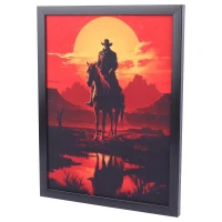 تابلو شاسی طرح Red Dead Redemption 2 سایز 33*43 سانتی متر کد 4