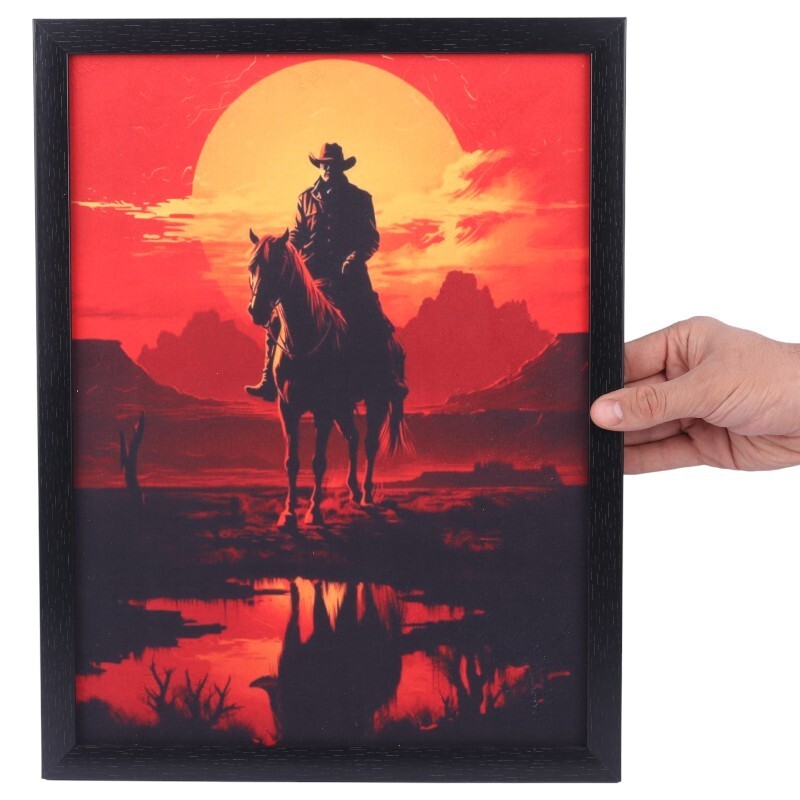 تابلو شاسی طرح Red Dead Redemption 2 سایز 33*43 سانتی متر کد 4