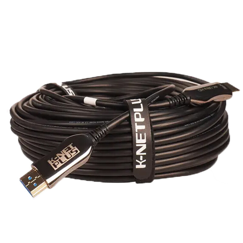 کابل HDMI 4K فیبر نوری کی نت پلاس KP-A145 طول 30 متر