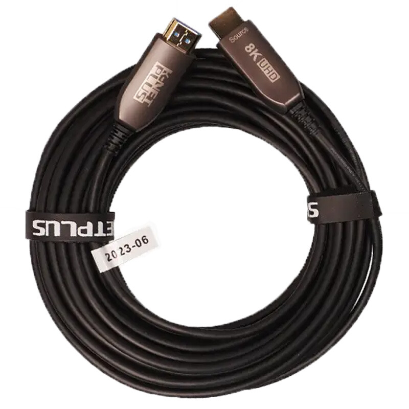 کابل HDMI 8K فیبر نوری کی نت پلاس KP-A160 طول 25 متر