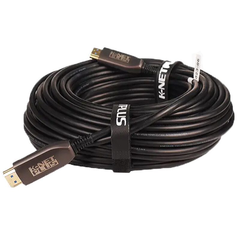 کابل HDMI 8K فیبر نوری کی نت پلاس KP-A163 طول 50 متر