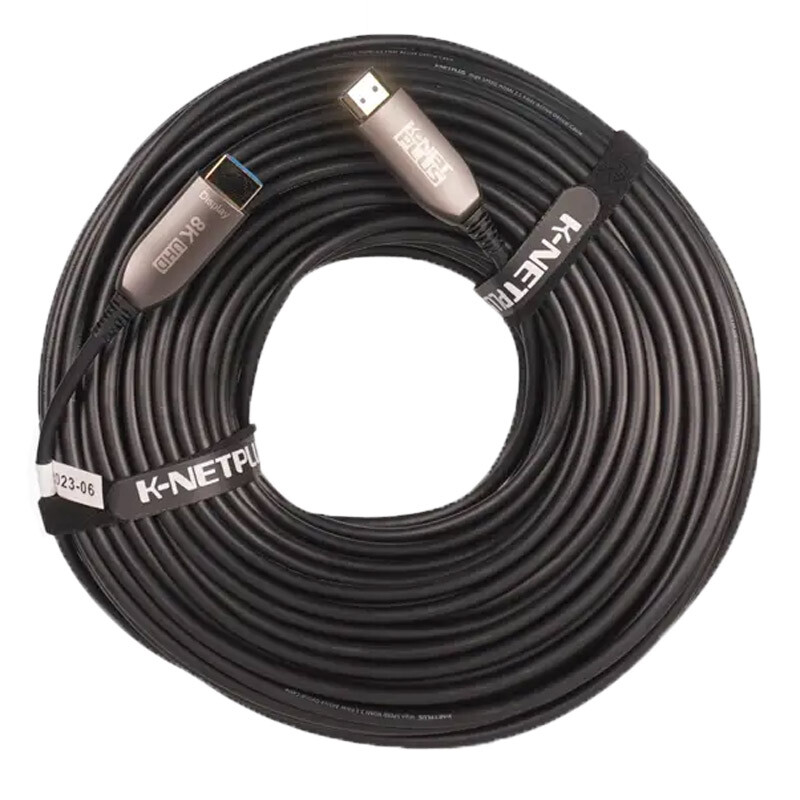 کابل HDMI 8K فیبر نوری کی نت پلاس KP-A163 طول 50 متر