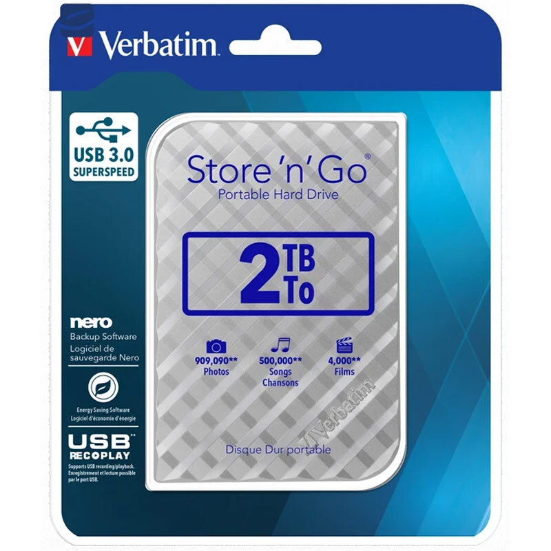 حافظه اکسترنال SSD ورباتیم Verbatim Store n go 2TB + هدیه کیف هارد