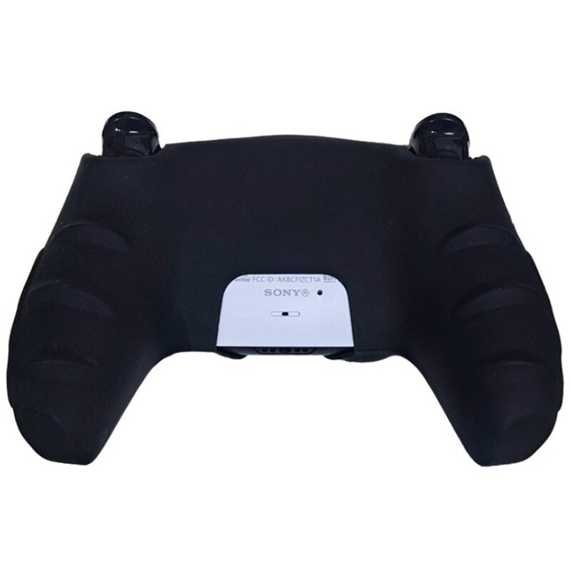 روکش دسته بازی PS5 استوپ دار زمینه مشکی سفید صورتی