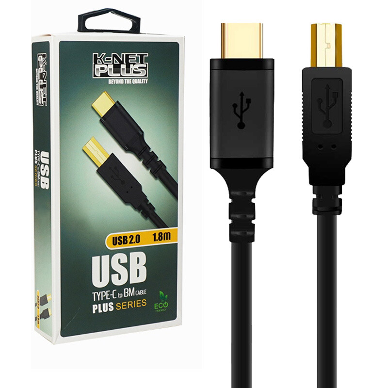 کابل پرینتر Type-C کی نت پلاس Kp-A50 طول 1.8 متر